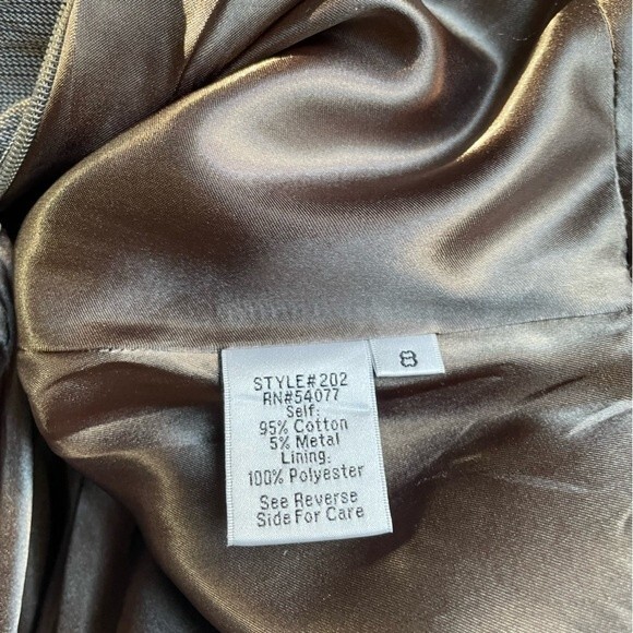 Cabi Liverpool Riding Club Pleated Skirt Brown Pinstripe Size 8 Equestrian - Picture 5 of 8